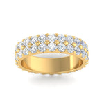 Load image into Gallery viewer, Double Row Lab Diamond Eternity Band Ring
