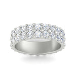 Load image into Gallery viewer, Double Row Lab Diamond Eternity Band Ring
