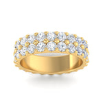 Load image into Gallery viewer, Double Row Lab Diamond Eternity Band Ring
