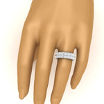 Load image into Gallery viewer, Double Row Lab Diamond Eternity Band Ring
