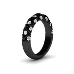 Load image into Gallery viewer, XOXO Half Eternity 0.60 Ct. Round Diamond Wedding Band 14K Gold
