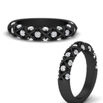 Load image into Gallery viewer, XOXO Half Eternity 0.60 Ct. Round Diamond Wedding Band 14K Gold
