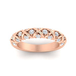Load image into Gallery viewer, XOXO Half Eternity 0.60 Ct. Round Diamond Wedding Band 14K Gold
