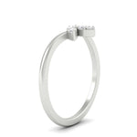 Load image into Gallery viewer, Floral Chevron 0.10 Ct. Round Diamond Anniversary Band 14K Gold
