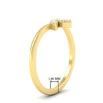 Load image into Gallery viewer, Floral Chevron 0.10 Ct. Round Diamond Anniversary Band 14K Gold
