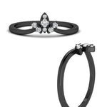 Load image into Gallery viewer, Floral Chevron 0.10 Ct. Round Diamond Anniversary Band 14K Gold
