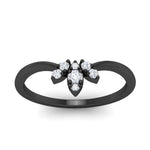 Load image into Gallery viewer, Floral Chevron 0.10 Ct. Round Diamond Anniversary Band 14K Gold
