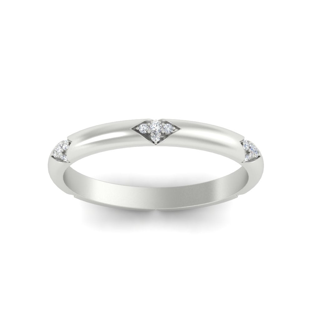 Sparkling 0.14 Ct. Round Diamond Elegant Wedding Ring 14K Gold