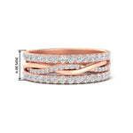 Load image into Gallery viewer, 1.25 Ct. Round Diamond Triple Stack Eternity Ring 14K Gold
