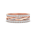 Load image into Gallery viewer, 1.25 Ct. Round Diamond Triple Stack Eternity Ring 14K Gold
