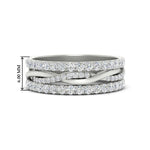 Load image into Gallery viewer, 1.25 Ct. Round Diamond Triple Stack Eternity Ring 14K Gold
