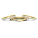 Load image into Gallery viewer, 1.25 Ct. Round Diamond Triple Stack Eternity Ring 14K Gold
