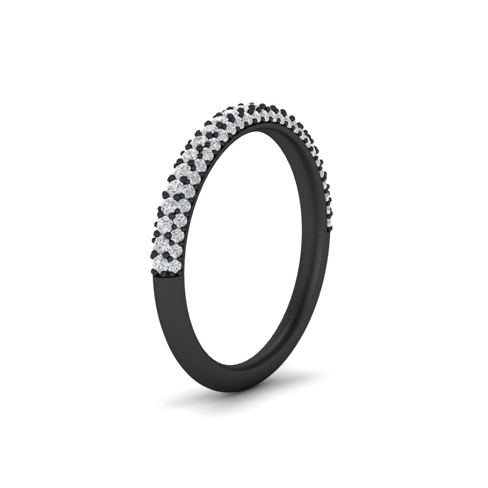 0.53 Ct. Trio Round Diamond Wedding Band 14K Gold