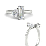 Load image into Gallery viewer, 4.25 Ct. Pear And Straight Baguette Lab Diamond 2 Stone Ring 14K Gold
