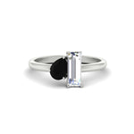 Load image into Gallery viewer, 4.25 Ct. Pear And Straight Baguette Lab Diamond 2 Stone Ring 14K Gold
