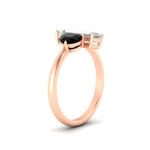 Load image into Gallery viewer, 4.25 Ct. Pear And Straight Baguette Lab Diamond 2 Stone Ring 14K Gold
