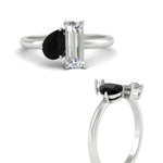 Load image into Gallery viewer, 4.25 Ct. Pear And Straight Baguette Lab Diamond 2 Stone Ring 14K Gold
