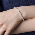 Load image into Gallery viewer, 2 To 15 Carat Lab Diamond Tennis Bracelet For Women 14K Gold
