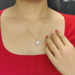 Load image into Gallery viewer, Round Cut Lab Diamond 4 Prong Solitaire Pendant For Women
