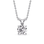 Load image into Gallery viewer, Fancy Lab Round Cut Colored Diamond Solitaire Pendant