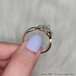 Load image into Gallery viewer, 1.70 Ct. Twisting Infinity Oval Lab Diamond Engagement Ring 14K Gold
