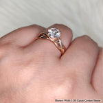 Load image into Gallery viewer, 1.50 Ct. Round Cut Lab Diamond Solitaire Engagement Ring 14K Gold
