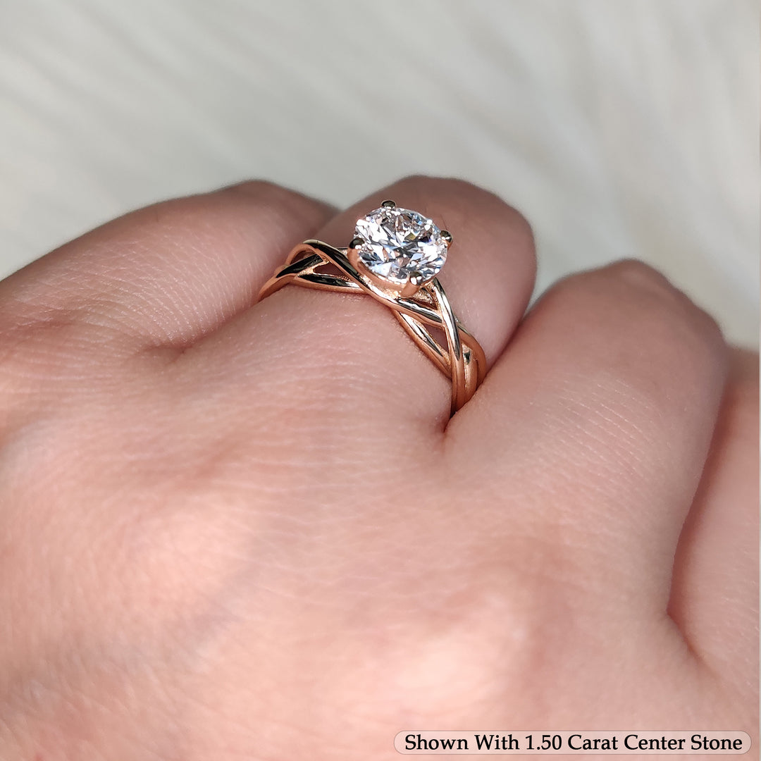 1.50 Ct. Round Cut Lab Diamond Solitaire Engagement Ring 14K Gold