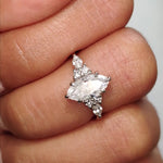 Load image into Gallery viewer, Lab diamond Petite Engagement Rings 14K Gold
