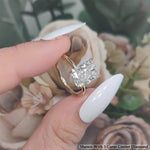Load image into Gallery viewer, 3 Carat Radiant Cut Lab Grown Diamond Solitaire Ring 14K Gold
