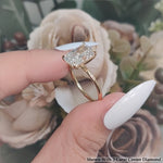 Load image into Gallery viewer, 3 Carat Radiant Cut Lab Grown Diamond Solitaire Ring 14K Gold
