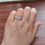 Load image into Gallery viewer, Teardrop Lab Diamond Tapered Band 14K Gold

