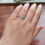 Load image into Gallery viewer, Teardrop Lab Diamond Tapered Band 14K Gold
