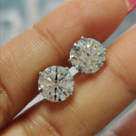 Load image into Gallery viewer, 0.25 To 5 Carat Lab Diamond Round Stud Earring 14K Gold
