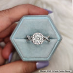 Load image into Gallery viewer, 1.50 Ct. Cushion Cut Diamond Twisted Halo Ring 14K Gold
