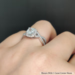 Load image into Gallery viewer, 1.50 Ct. Cushion Cut Diamond Twisted Halo Ring 14K Gold
