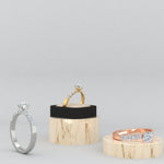 Load image into Gallery viewer, IGI Certified 1/2 - 5 Carat Lab Grown Diamond U Prong Side Stone Engagement Ring 14K Gold
