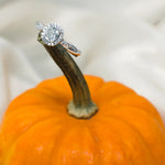 Load image into Gallery viewer, Lab Cushion Cut Diamond Halo Engagement Rings 14K White Gold
