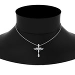 Load image into Gallery viewer, 0.25 Ctw Lab Diamond Cross Angel Pendant
