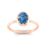 Load image into Gallery viewer, Lab Fancy Colored Solitaire Oval Antique Style Ring