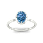 Load image into Gallery viewer, Lab Fancy Colored Solitaire Oval Antique Style Ring
