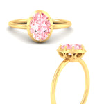 Load image into Gallery viewer, antique-style-oval-vivid-pink-bezel-solitaire-engagement-ring-in-yellow-gold-fdenr11614ovgvpinkangle3-nl-yg.jpg
