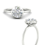 Load image into Gallery viewer, antique-style-round-diamond-bezel-solitaire-engagement-ring-in-white-gold-fdenr11614roangle3-nl-wg.jpg