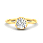 Load image into Gallery viewer, antique-style-round-diamond-bezel-solitaire-engagement-ring-in-yellow-gold-fdenr11614rosleep-nl-yg.jpg