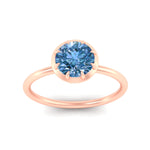 Load image into Gallery viewer, antique-style-round-vivid-blue-bezel-solitaire-engagement-ring-in-rose-gold-fdenr11614rogvblueangle5-nl-rg.jpg
