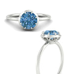 Load image into Gallery viewer, antique-style-round-vivid-blue-bezel-solitaire-engagement-ring-in-white-gold-fdenr11614rogvblueangle3-nl-wg.jpg