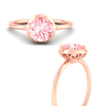 Load image into Gallery viewer, antique-style-round-vivid-pink-bezel-solitaire-engagement-ring-in-rose-gold-fdenr11614rogvpinkangle3-nl-rg.jpg