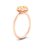 Load image into Gallery viewer, Solitaire Round Lab Fancy Colored Antique Style Engagement Ring