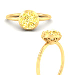 Load image into Gallery viewer, antique-style-round-vivid-yellow-bezel-solitaire-engagement-ring-in-yellow-gold-fdenr11614rogvyellowangle3-nl-yg.jpg