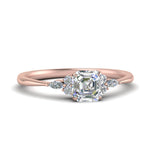 Load image into Gallery viewer, Lab diamond Petite Engagement Rings 14K Gold
