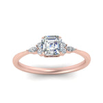 Load image into Gallery viewer, Lab diamond Petite Engagement Rings 14K Gold
